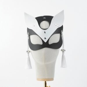Sexy role play props teasing flirting fox cos mask masked sexy eye mask alternative adult products - Black and white mask