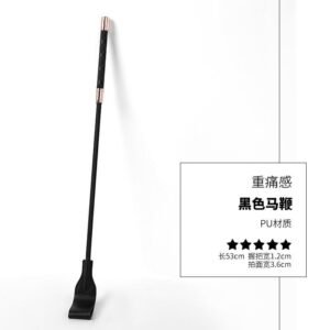 Punishment training sm props acrylic ruler beat sexy leather beat sp leather whip pointer alternative adult products - Black riding whip