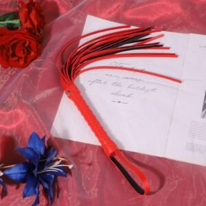 sm sex props training fun leather whip macaron sex small whip alternative sexual fetish sp torture instruments adult products - Red