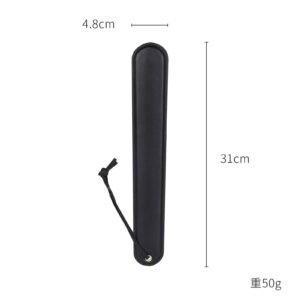 High-end bdsm props sexy leather racket for men and women sp punishment leather racket sexy ruler alternative adult products - Small black ruler