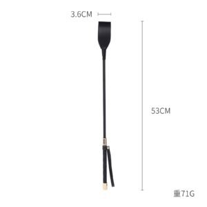 Sex toys SM props punishment leather racket SP tools black long pole pointer alternative torture instruments adult products - Black riding whip