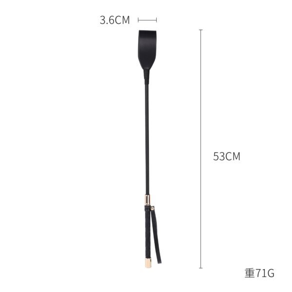 Sex toys SM props punishment leather racket SP tools black long pole pointer alternative torture instruments adult products - Black riding whip