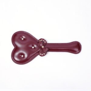 Sexy sm props high-grade high-quality pu love racket diamond bow sexy leather racket alternative adult products - Burgundy