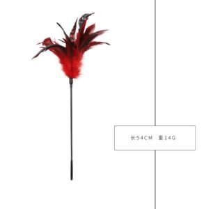sm sex toys teasing flirting chicken feather patting sm props sexy feather patting loose whip alternative adult products - Red chicken feather stick