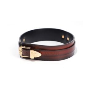 Sex sm props female slave training traction neck collar pattern metal buckle genuine leather sexy collar alternative adult products - Dark red collar