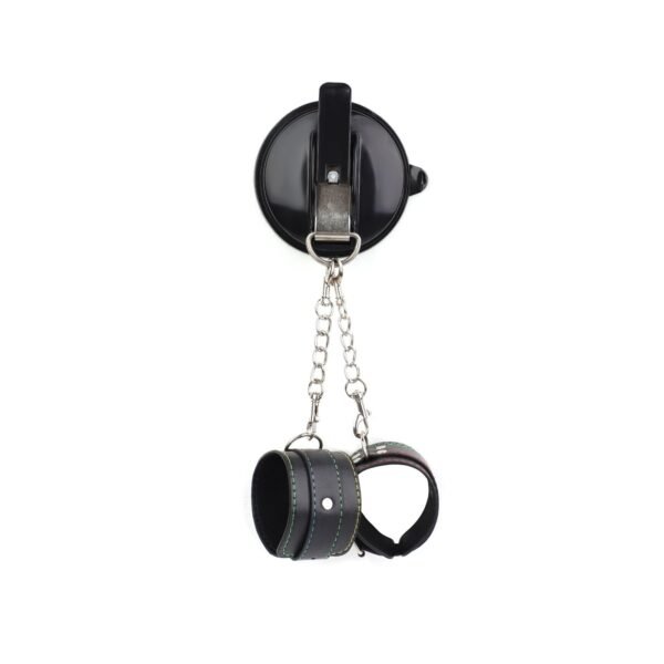 Bathroom sm suction cup handcuffs wall forced binding bondage handcuffs female punishment props couple sex toys - Suction cup + flower wire handcuffs