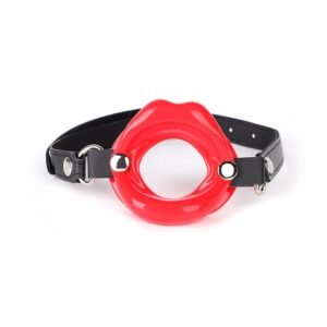 Sex toys SM props forced deep throat mouth sex mouth plug SM silicone mouth ball alternative adult products - Red