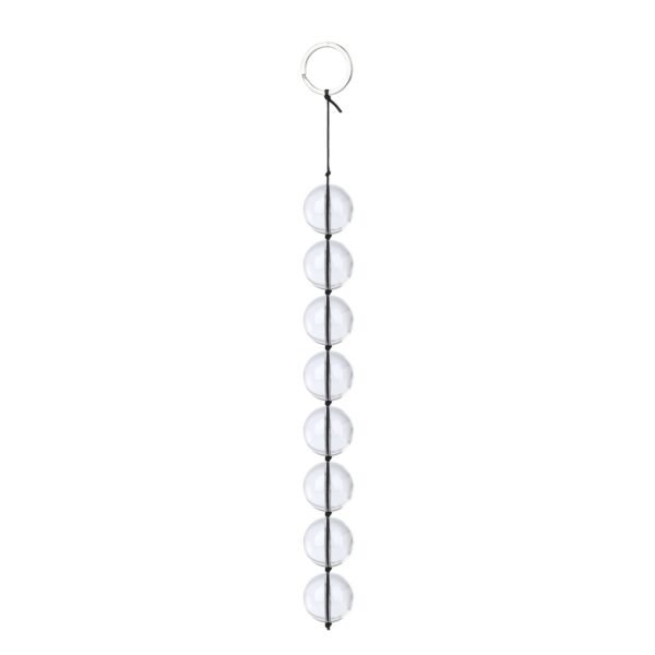 Sex toys SM props backyard development glass pull beads anal plug SM training masturbation anal beads alternative adult products - Large (2.5 cm diameter)