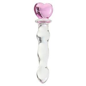 Female masturbation crystal penis sexy sm props anal plug masturbation stick backyard development anal plug adult products - Heartbeating 280g