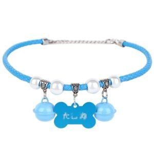 Sex toys sm props bell tag collar female slave training couples flirting interactive neck bell toys - Blue Bell Text Collar