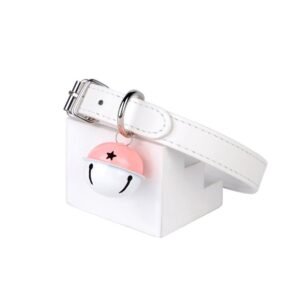 SM sex toys maid bell collar SM training traction collar female alternative neck ring choker adult products - White bell collar + white pull chain