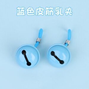 Sex toys sm props silicone breast clip rubber band breast bundle female teasing bondage boobs clip - Blue Bell Breast Clip