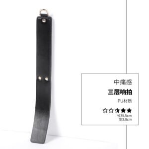 Punishment training sm props acrylic ruler beat sexy leather beat sp leather whip pointer alternative adult products - Three-layer beat