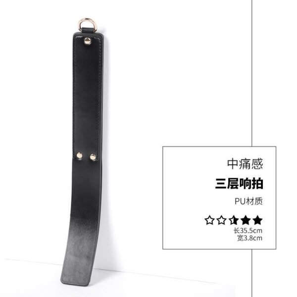 Punishment training sm props acrylic ruler beat sexy leather beat sp leather whip pointer alternative adult products - Three-layer beat