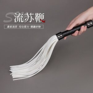Sex toys sm props shake m training sex whip hand-woven tassel queen whip adult alternative toys - Black and white whip