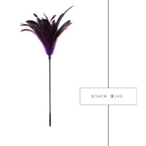 sm sex toys teasing flirting chicken feather patting sm props sexy feather patting loose whip alternative adult products - Purple chicken feather stick