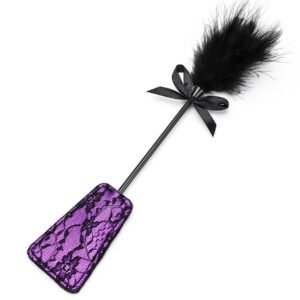 Mild sm props teasing flirting square lace feather beat punishment training love lace sexy beat - Square Purple