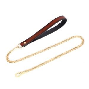 High-end sex sm props five-nail chain sexy collar traction female slave training bondage neck collar adult products - Dark red traction chain