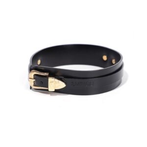 Sex sm props female slave training traction neck collar pattern metal buckle genuine leather sexy collar alternative adult products - Black collar
