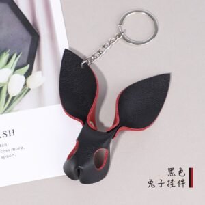 Sexy sm props accessories sex toys cute bunny keychain fox mask sexy pendant - Black Bunny Pendant
