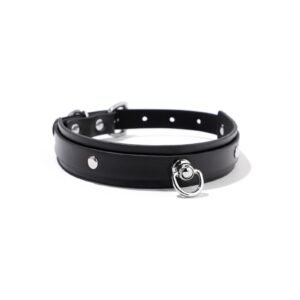 High-end sm props black sexy traction collar pu leather love hanging ring sexy collar alternative adult products - Horizontal d Payment