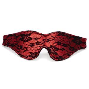 Teasing foreplay lace eye mask couple flirting blindfolded blackout sexy eye mask adult sex toy sm props - Lace red