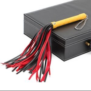 Explosive sm props multi-colored sexy whip female slave training torture instrument pu tassel leather whip alternative adult products - Yellow + Black Red Beard