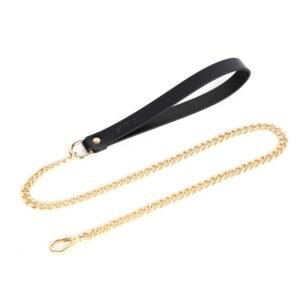 High-end sex sm props five-nail chain sexy collar traction female slave training bondage neck collar adult products - Black tow chain