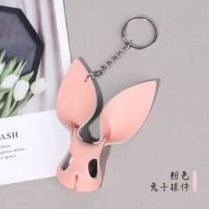 Sexy sm props accessories sex toys cute bunny keychain fox mask sexy pendant - Pink Bunny Pendant