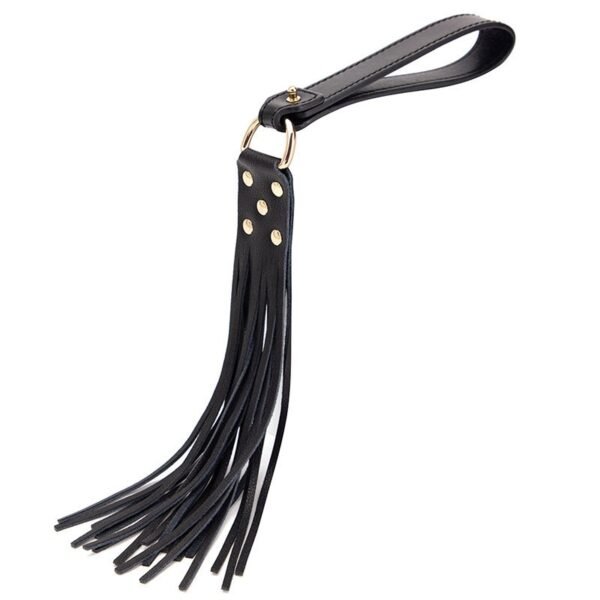 Punishment training sm props acrylic ruler beat sexy leather beat sp leather whip pointer alternative adult products - Black dermis loose whip