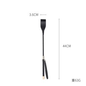 Sex toys SM props retro long pole sex beat SP spanking torture instruments alternative pointer adult products - Short black (pu)