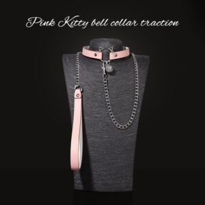 Sexy sm props high-end sexy traction collar sm training restraint neck collar neck ring alternative adult products - Pink cat collar