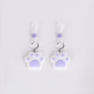 Sex toys sm props silicone breast clip rubber band breast bundle female teasing bondage boobs clip - Purple Cat's Paw Breast Clip