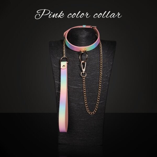 Sexy sm props high-end sexy traction collar sm training restraint neck collar neck ring alternative adult products - Colorful collar