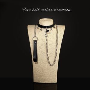 Sexy sm props high-end sexy traction collar sm training restraint neck collar neck ring alternative adult products - Five-head bell collar