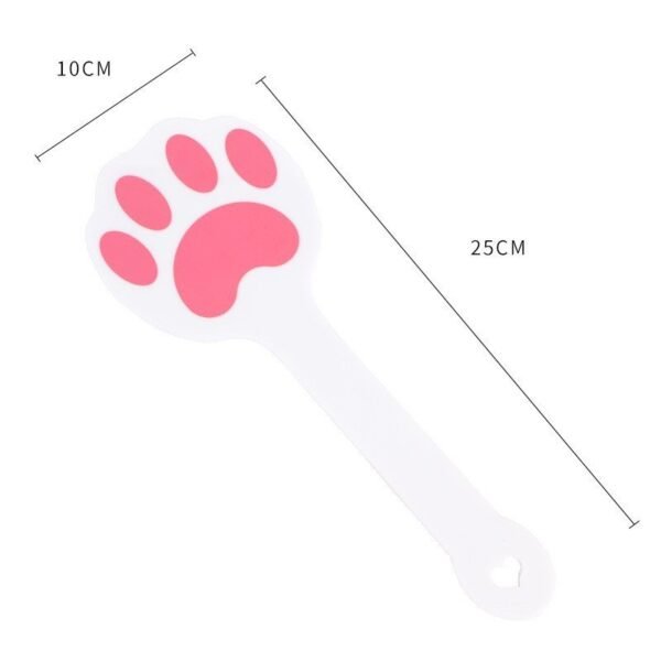 SM sex toys sex training beats SP props acrylic ruler beats cat paw beats SM adult products - White Powder Acrylic Cat Paw Racket