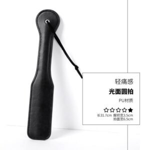 Punishment training sm props acrylic ruler beat sexy leather beat sp leather whip pointer alternative adult products - Glossy round racket