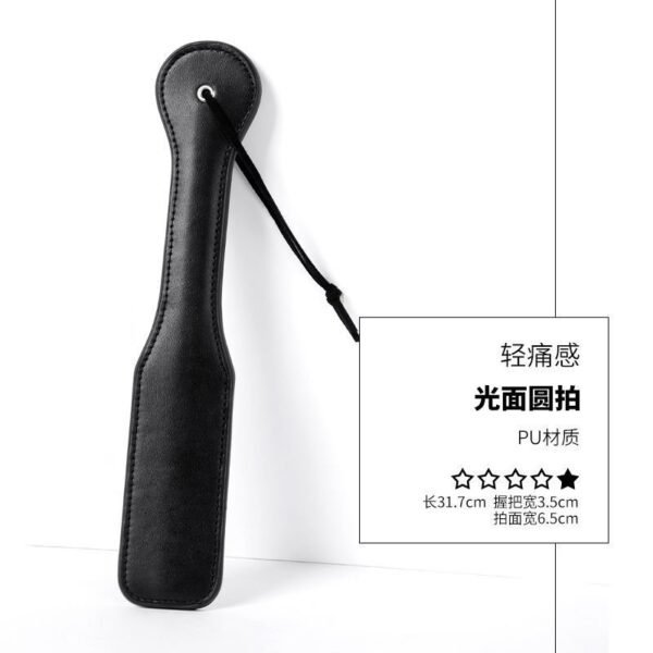 Punishment training sm props acrylic ruler beat sexy leather beat sp leather whip pointer alternative adult products - Glossy round racket