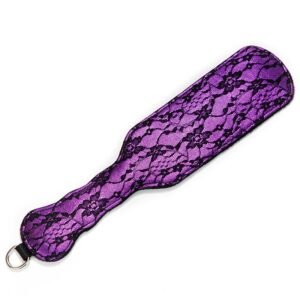 Mild sm props teasing flirting square lace feather beat punishment training love lace sexy beat - Purple Big Round Head Racquet