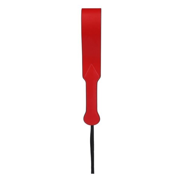Punishment training sm props acrylic ruler beat sexy leather beat sp leather whip pointer alternative adult products - Double Layer Beat (Red)