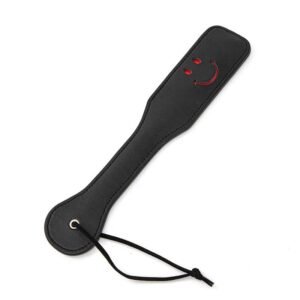 Punishment training sm props acrylic ruler beat sexy leather beat sp leather whip pointer alternative adult products - Black smiley face shoot