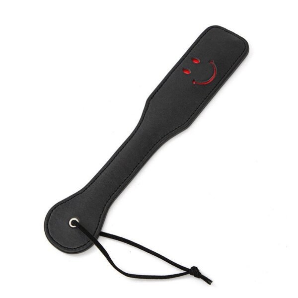 Punishment training sm props acrylic ruler beat sexy leather beat sp leather whip pointer alternative adult products - Black smiley face shoot