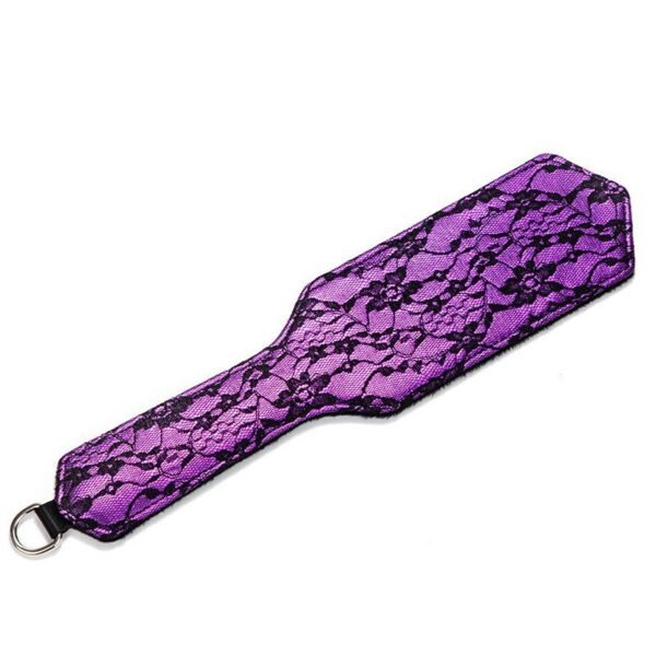 Mild sm props teasing flirting square lace feather beat punishment training love lace sexy beat - Purple big pointed lace shoot