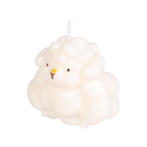 Peony flower low temperature candle 48 degree soy wax drop wax cat claw bear candle does not hurt skin - White lazy