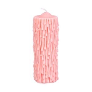 Peony flower low temperature candle 48 degree soy wax drop wax cat claw bear candle does not hurt skin - Pink Tear Candle