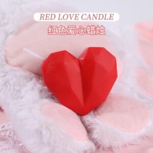 Peony flower low temperature candle 48 degrees soy wax drop wax cat claw bear candle does not hurt skin - Red Love Candle