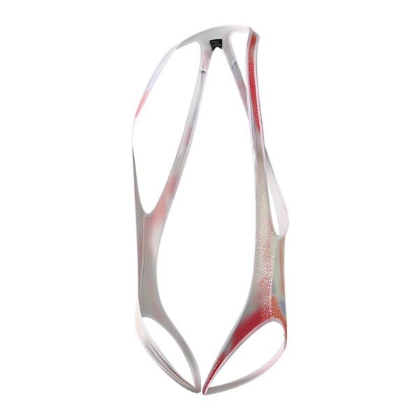 Colorful Full Printed Faux Leather Bondage Belt for Gay Men - Image 2