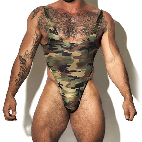 XL Men's Sports Fitness Tank Tops Casual Shapewear Camouflage Pattern. Compression Tight Knitted Cotton Casual Shapewear