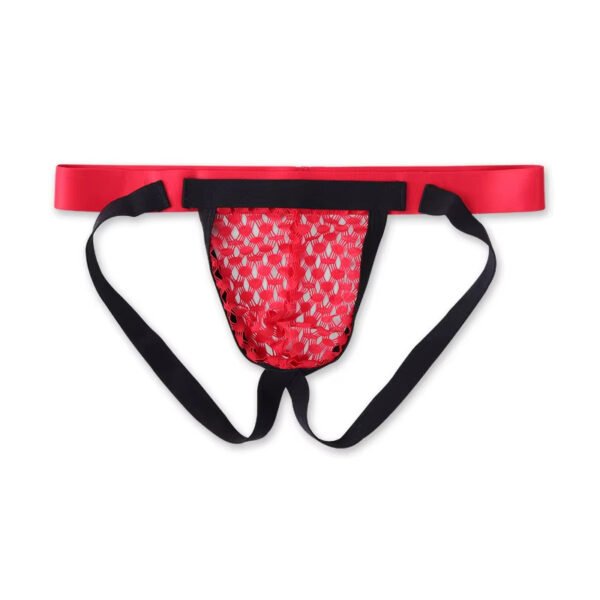 Sexy Fishnet Jockstrap Men Thongs - Image 5
