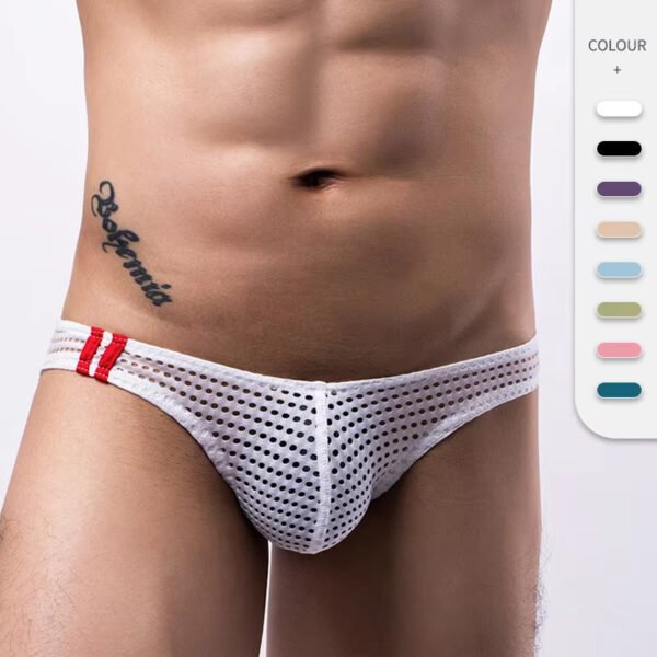 Maxesc OEM ODM Wholesale Custom Micro Teen Boys Mens Mesh Gauze Sexy Thongs and G Strings Bikini - Image 11